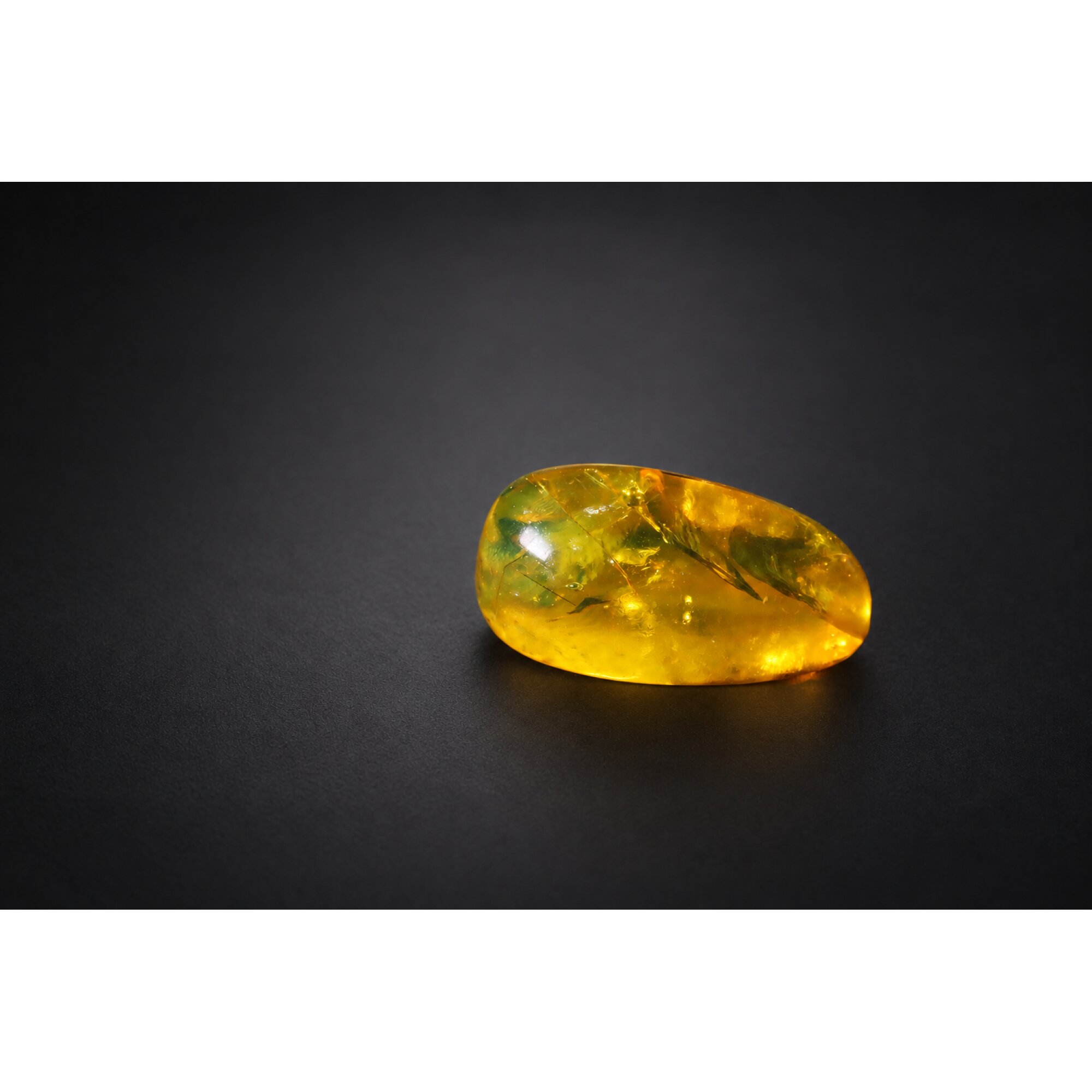 Real yellow Dominican amber Beetle stone 33mm – photo 13