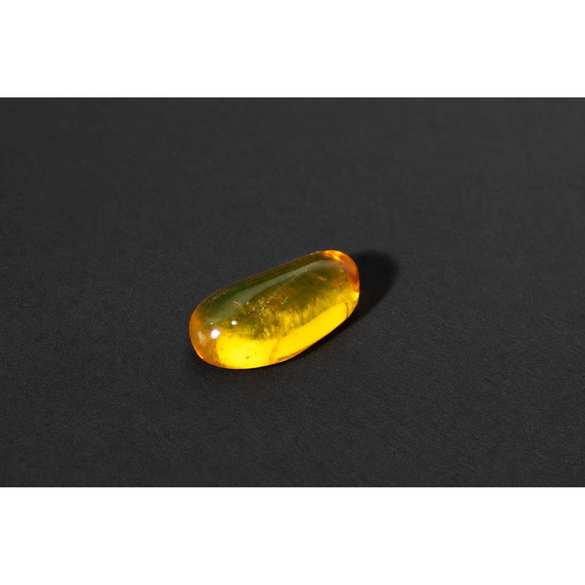 Authentic yellow Dominican amber fly insect stone 25mm – photo 4
