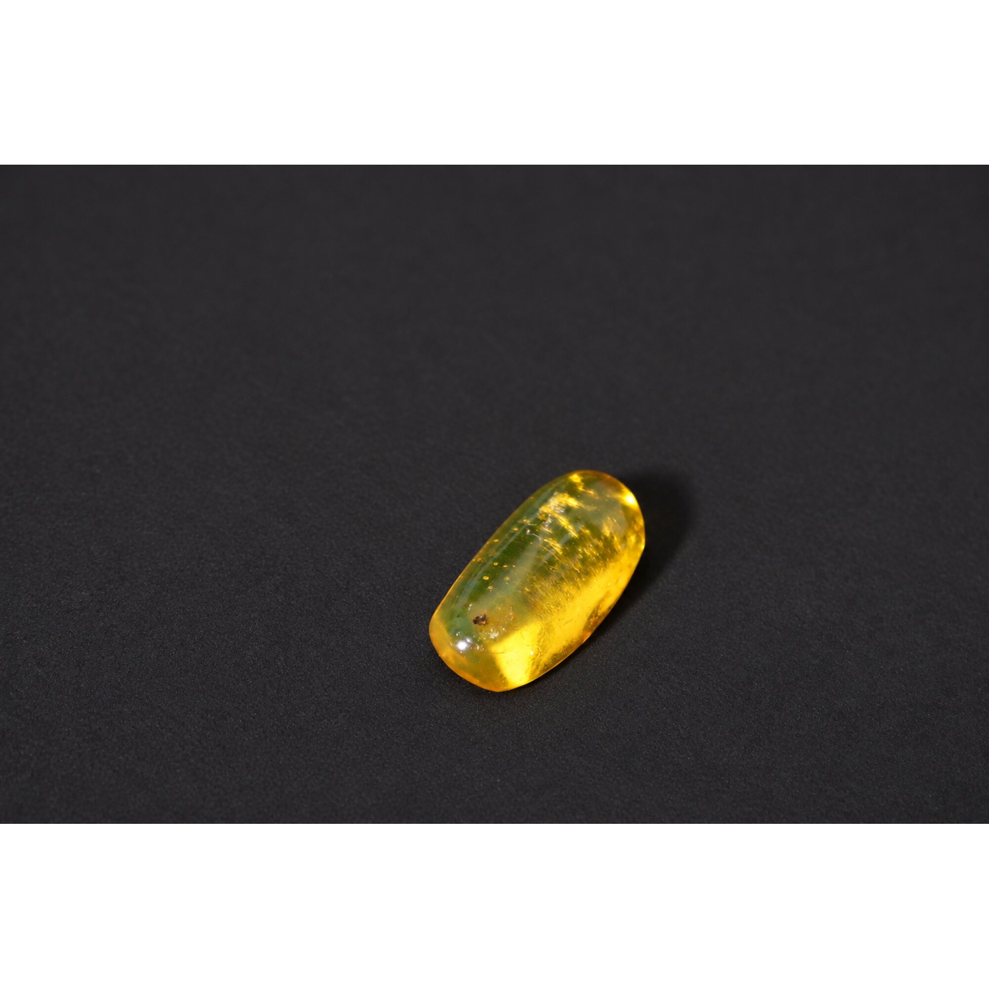 Authentic yellow Dominican amber fly insect stone 25mm – photo 8