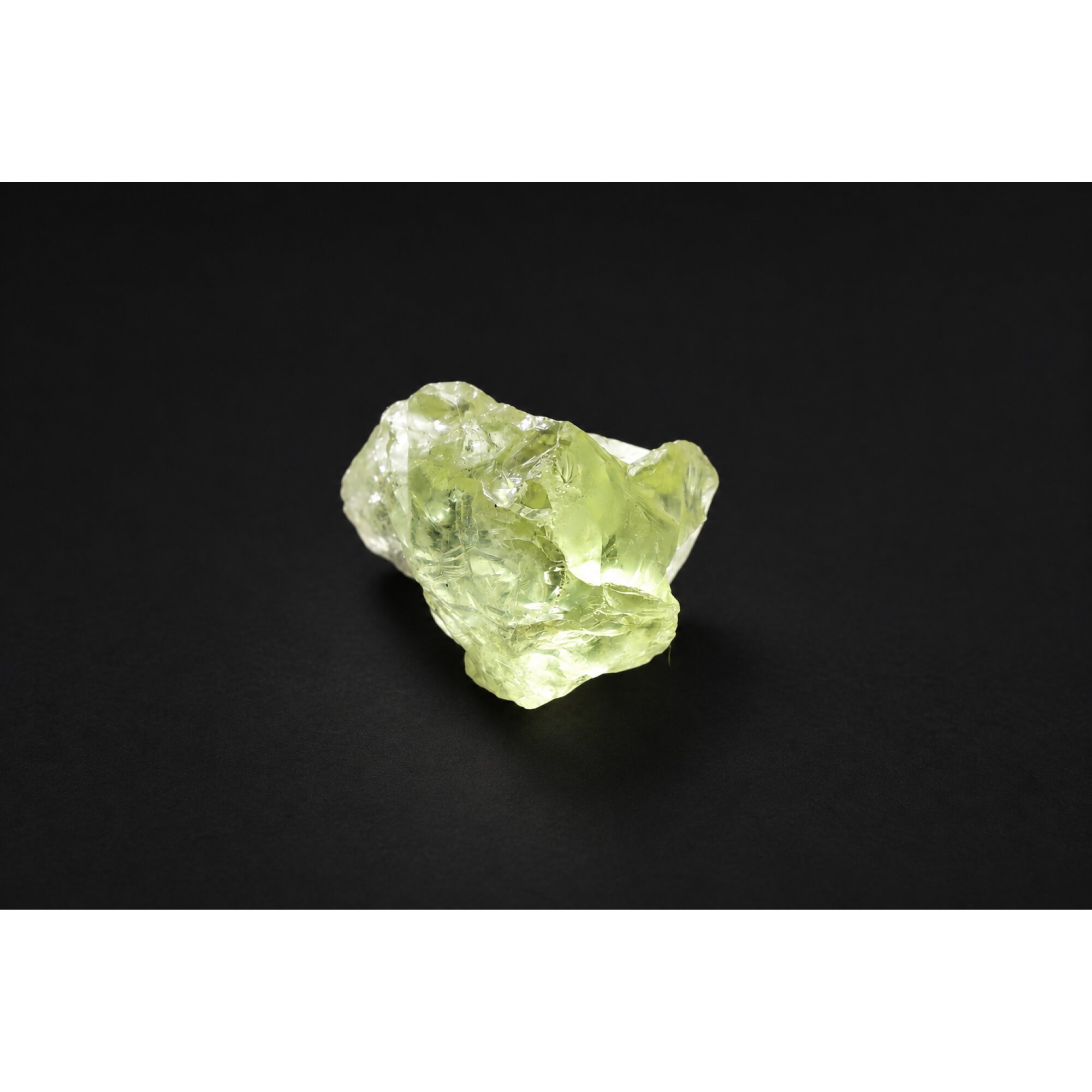 Genuine yellow green quartz / prasiolite raw specimen 30mm – photo 5