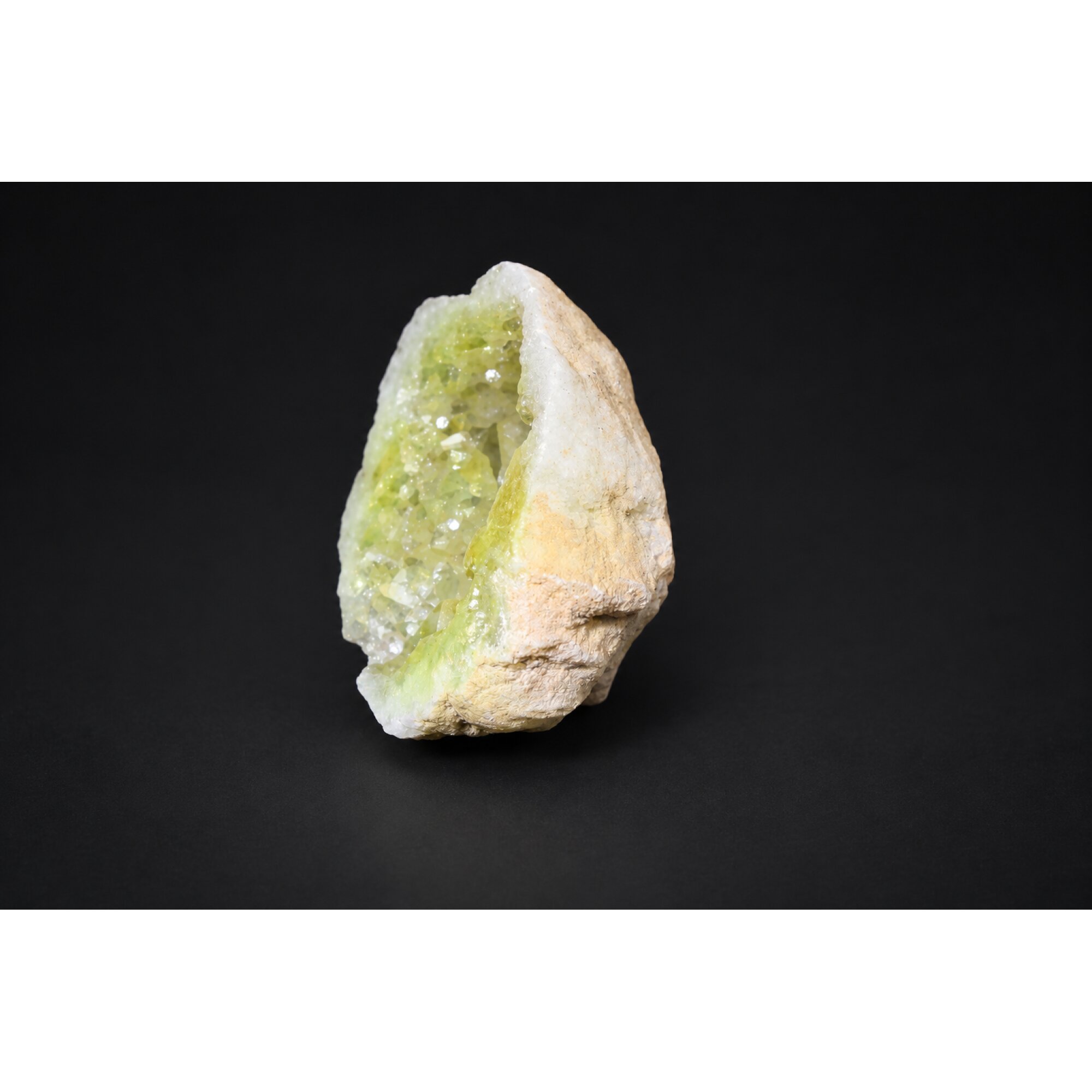 Genuine yellow citrine druzy raw specimen 43mm – photo 4