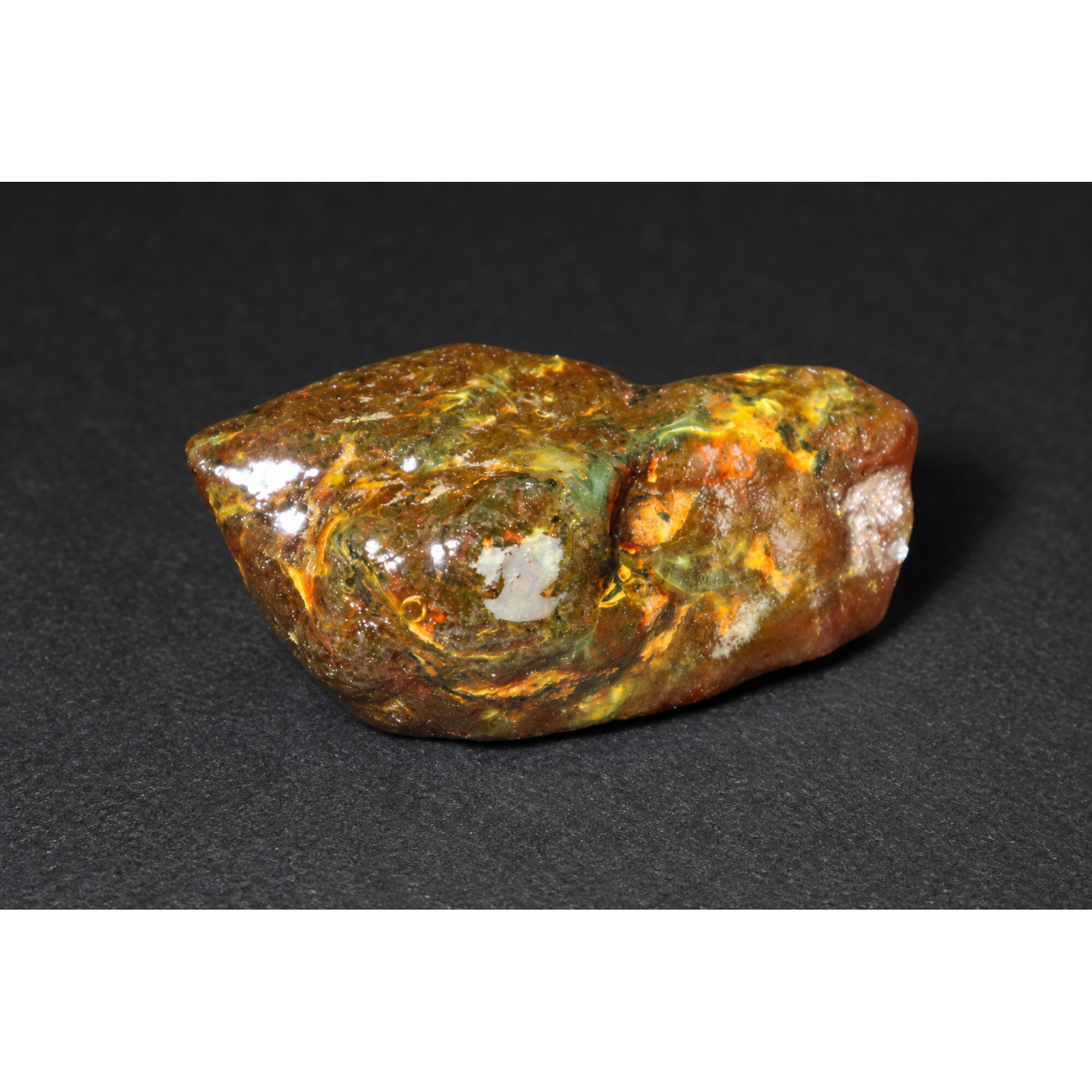 Authentic sky blue rough specimen Dominican amber 43mm – photo 9