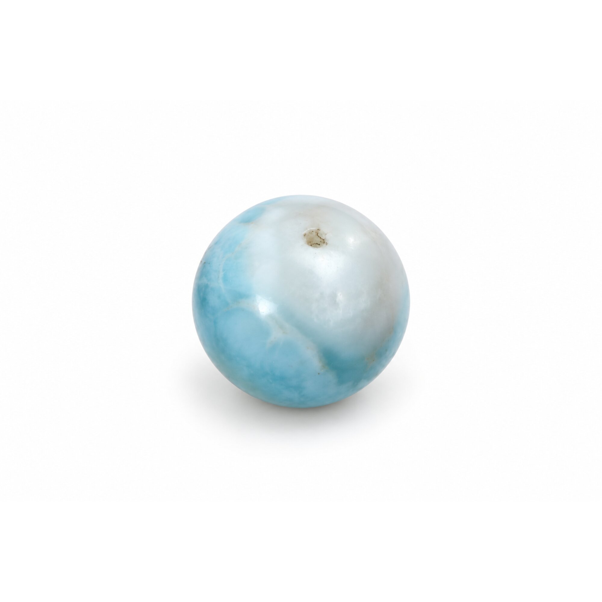 Genuine sky blue Dominican Larimar bead 16.4mm – photo 2