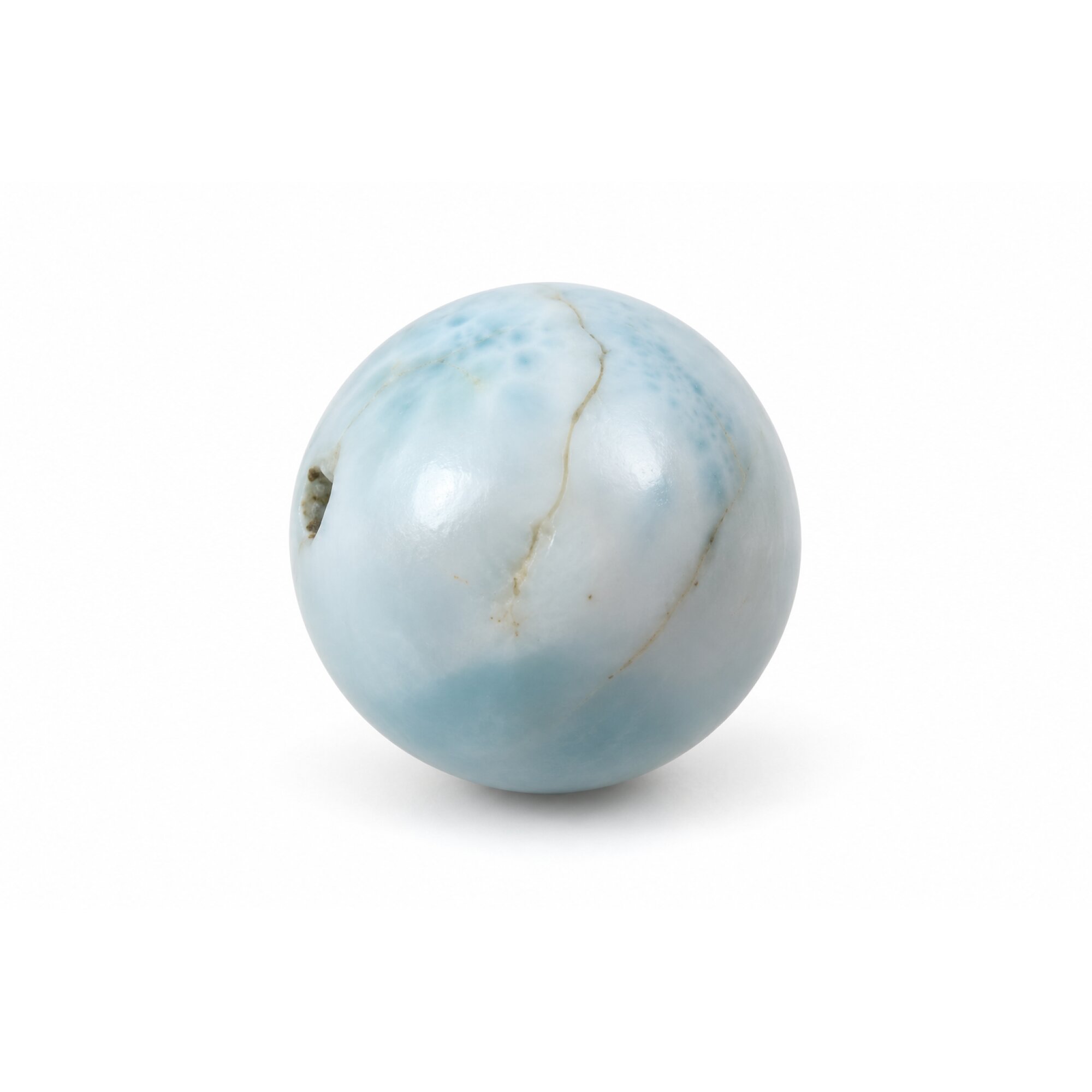 Genuine light blue Dominican Larimar bead 14.3mm – photo 4