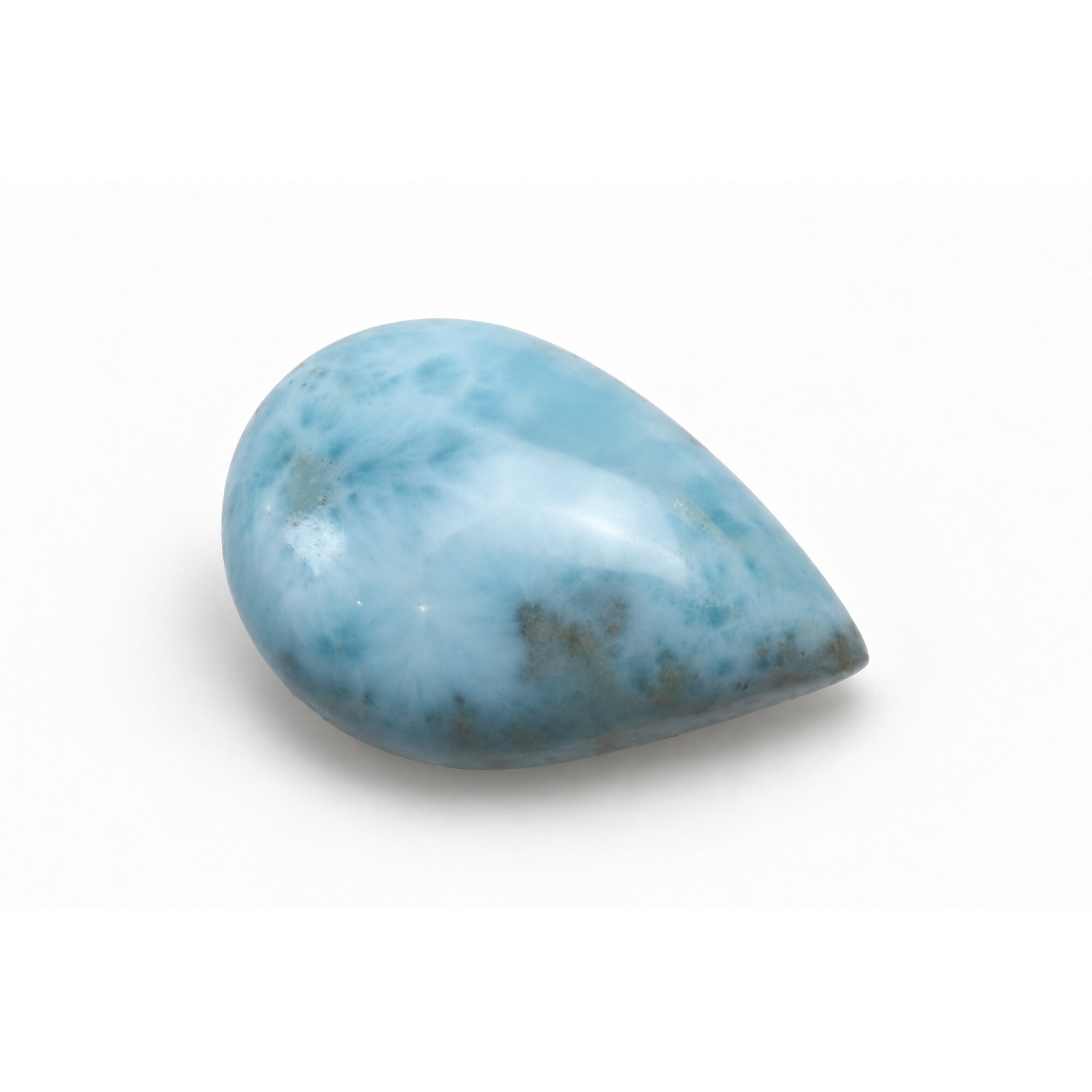 Authentic light blue Dominican Larimar cabochon 26mm – photo 5