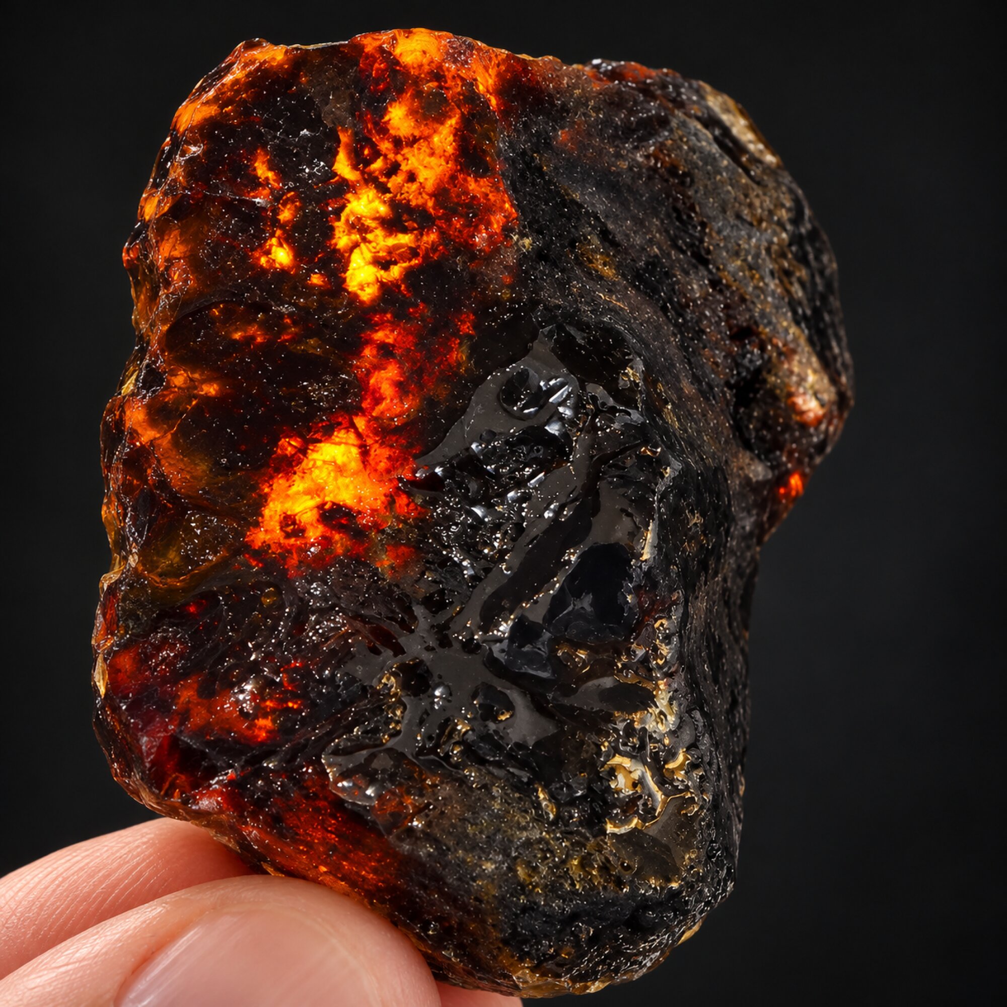 Earth mined green blue rough specimen Dominican amber 47.8g – photo 11