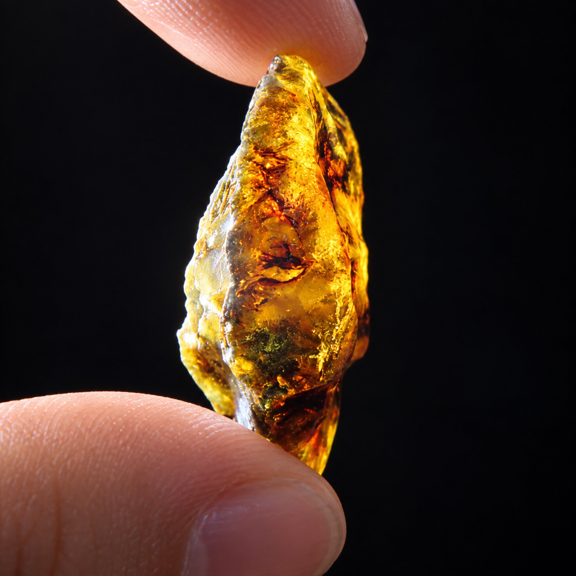 Earth mined sky blue rough specimen Dominican amber 7.7g – photo 8