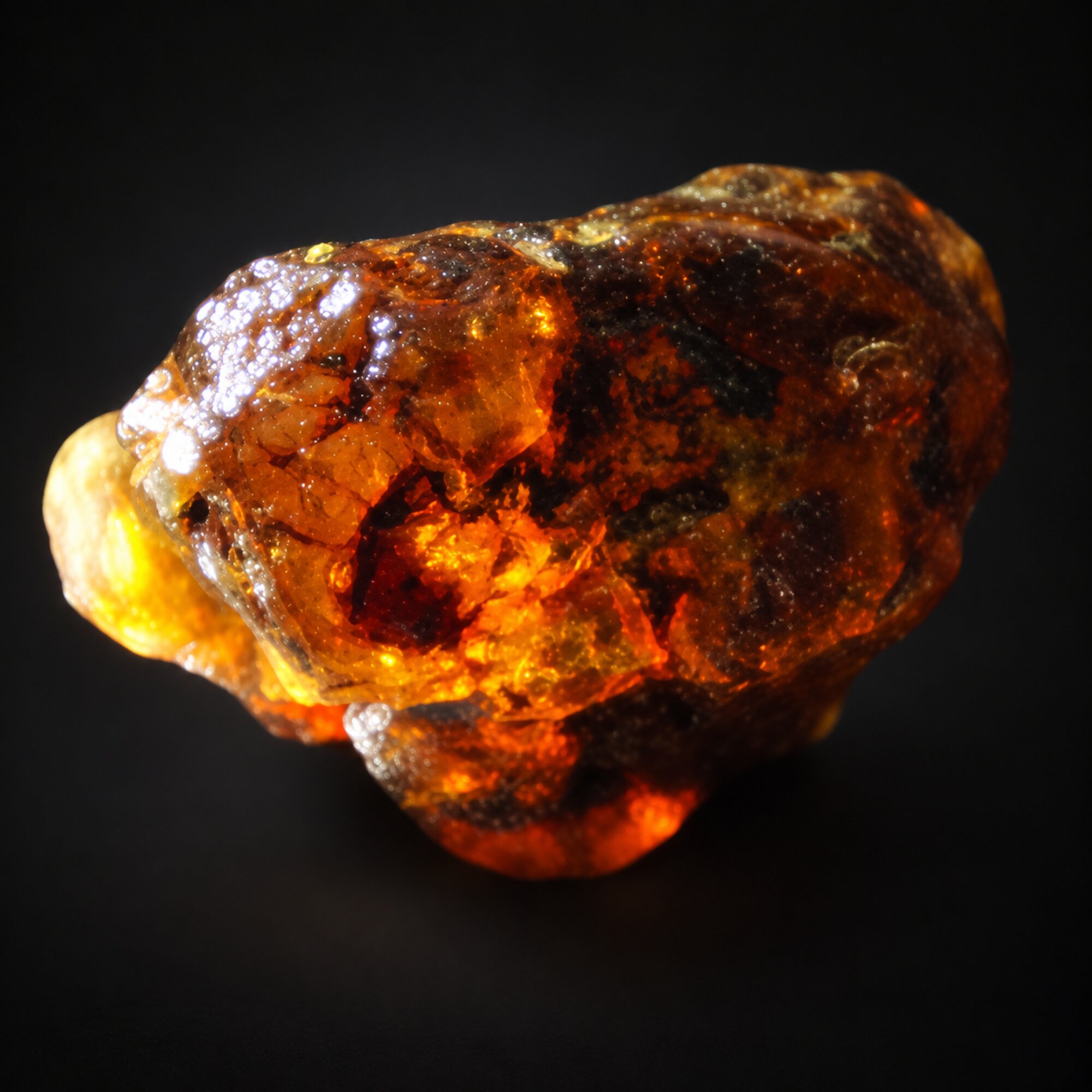 Genuine green blue rough specimen Dominican amber 32.8g – photo 4