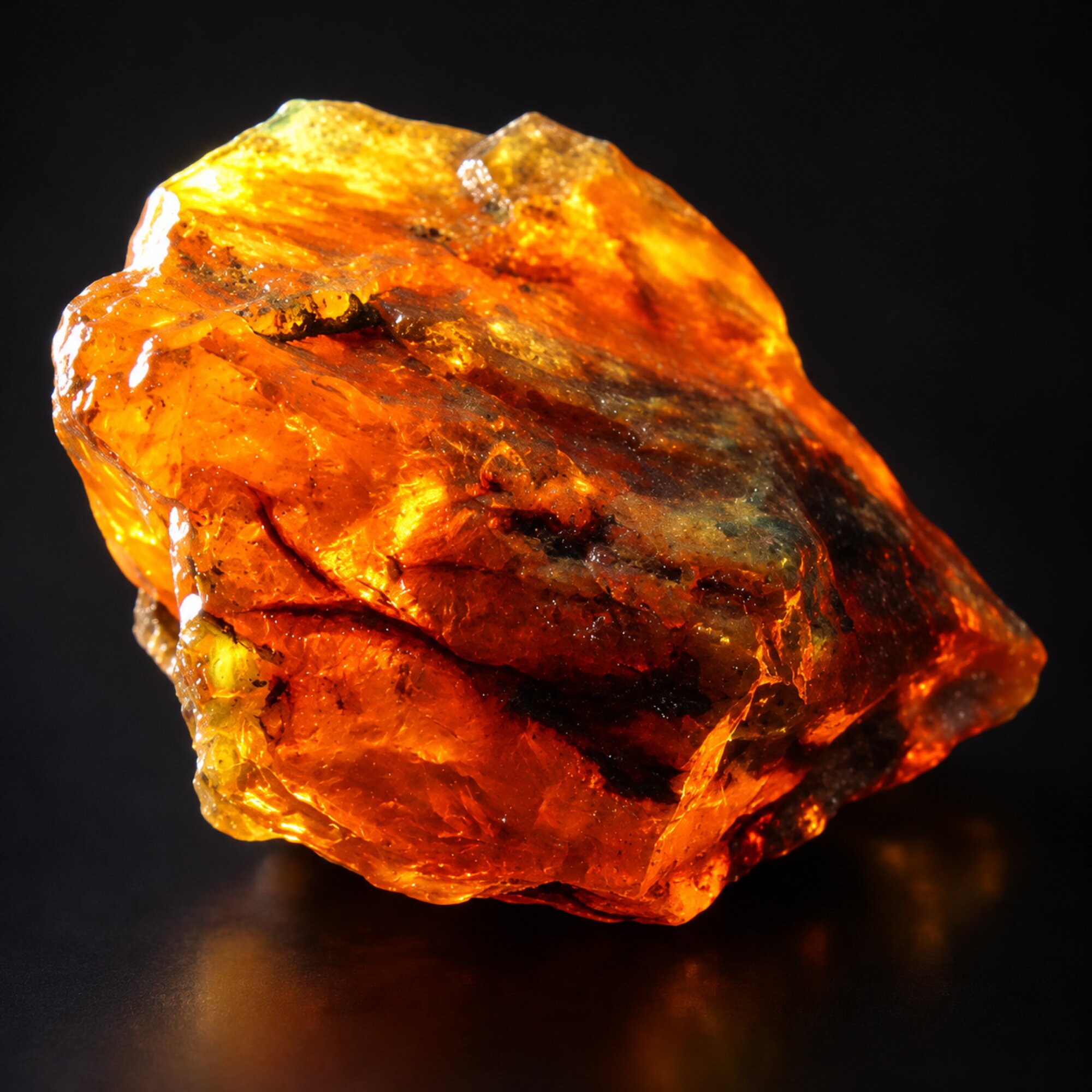 Genuine sky blue rough specimen Dominican amber 14.1g – photo 10