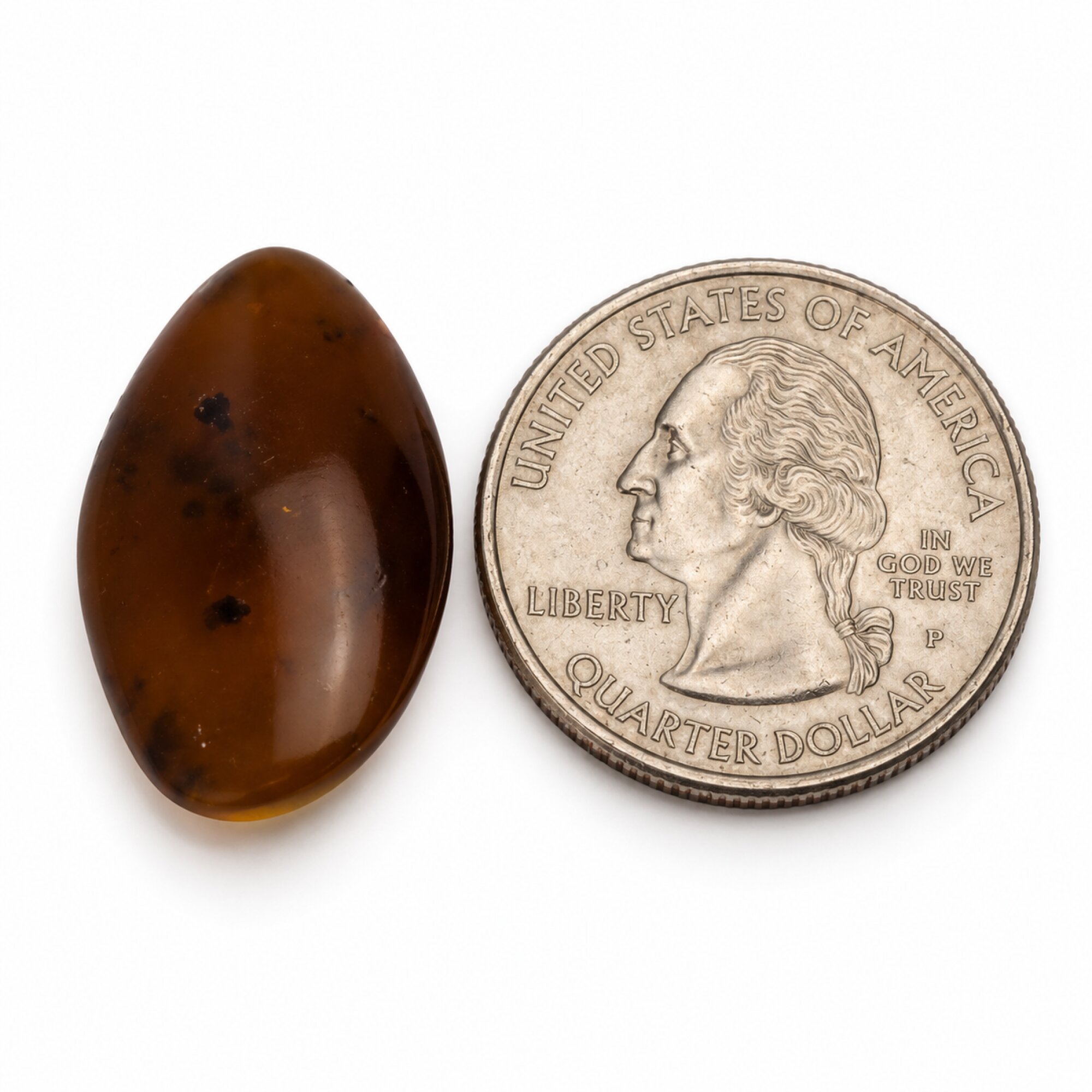 Natural orange yellow polished Dominican amber – photo 8