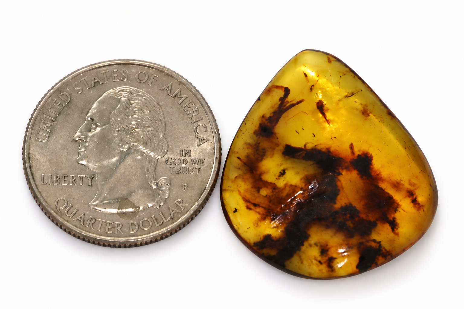 Genuine deep blue polished Dominican amber – photo 7