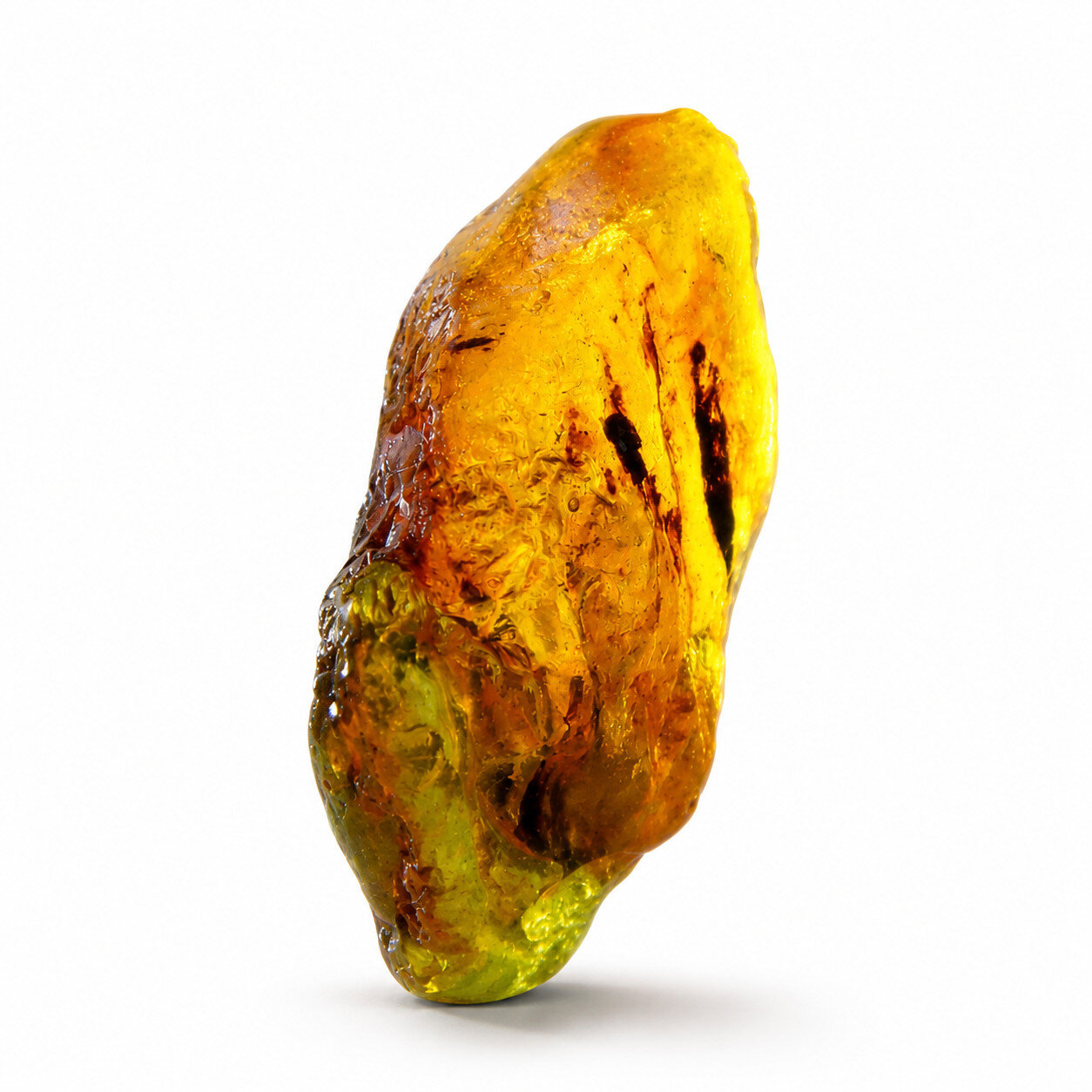 Natural Multicolor Blue Dominican Amber Rough Specimen Chunk 59mm 24.4g – photo 4