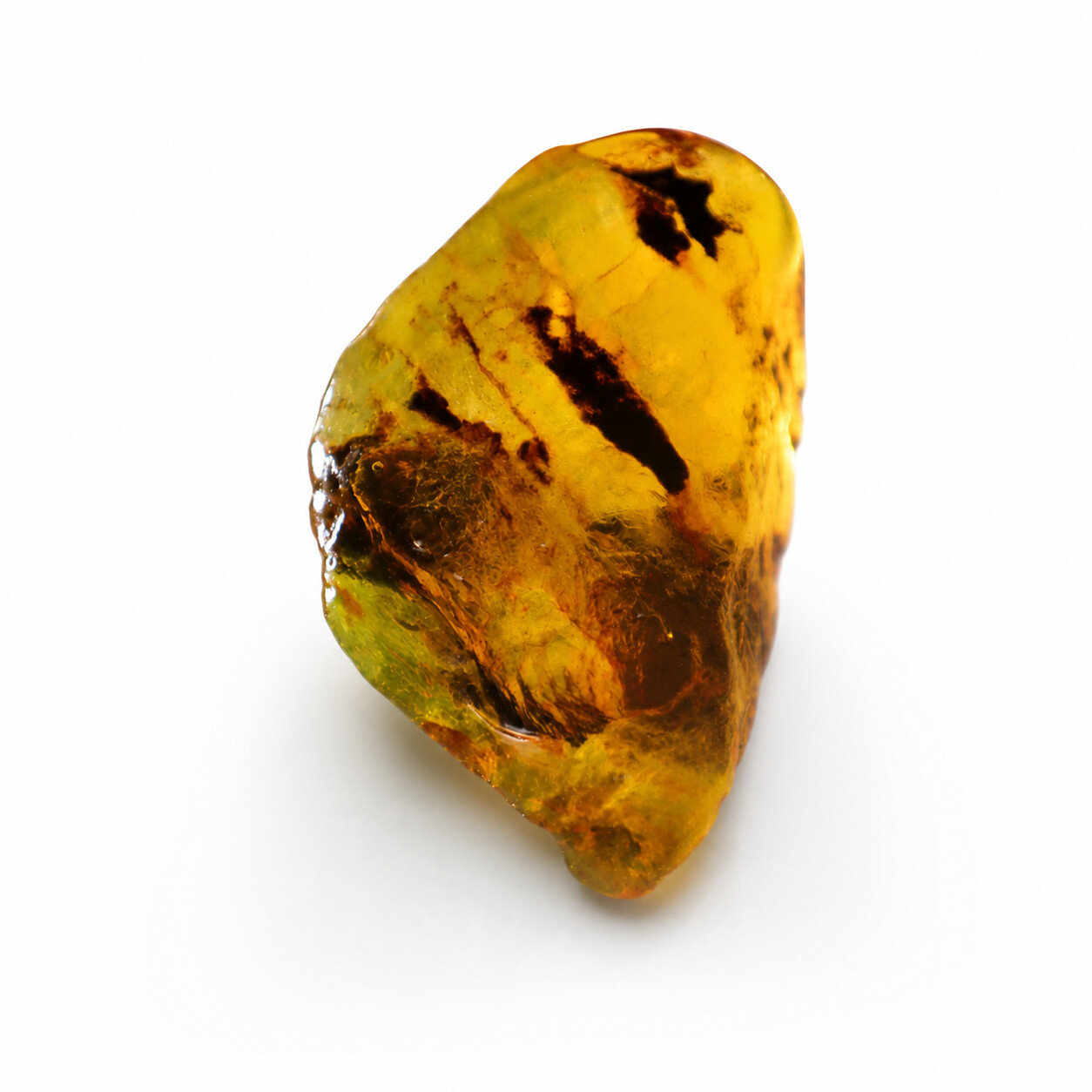 Natural Multicolor Blue Dominican Amber Rough Specimen Chunk 59mm 24.4g – photo 6