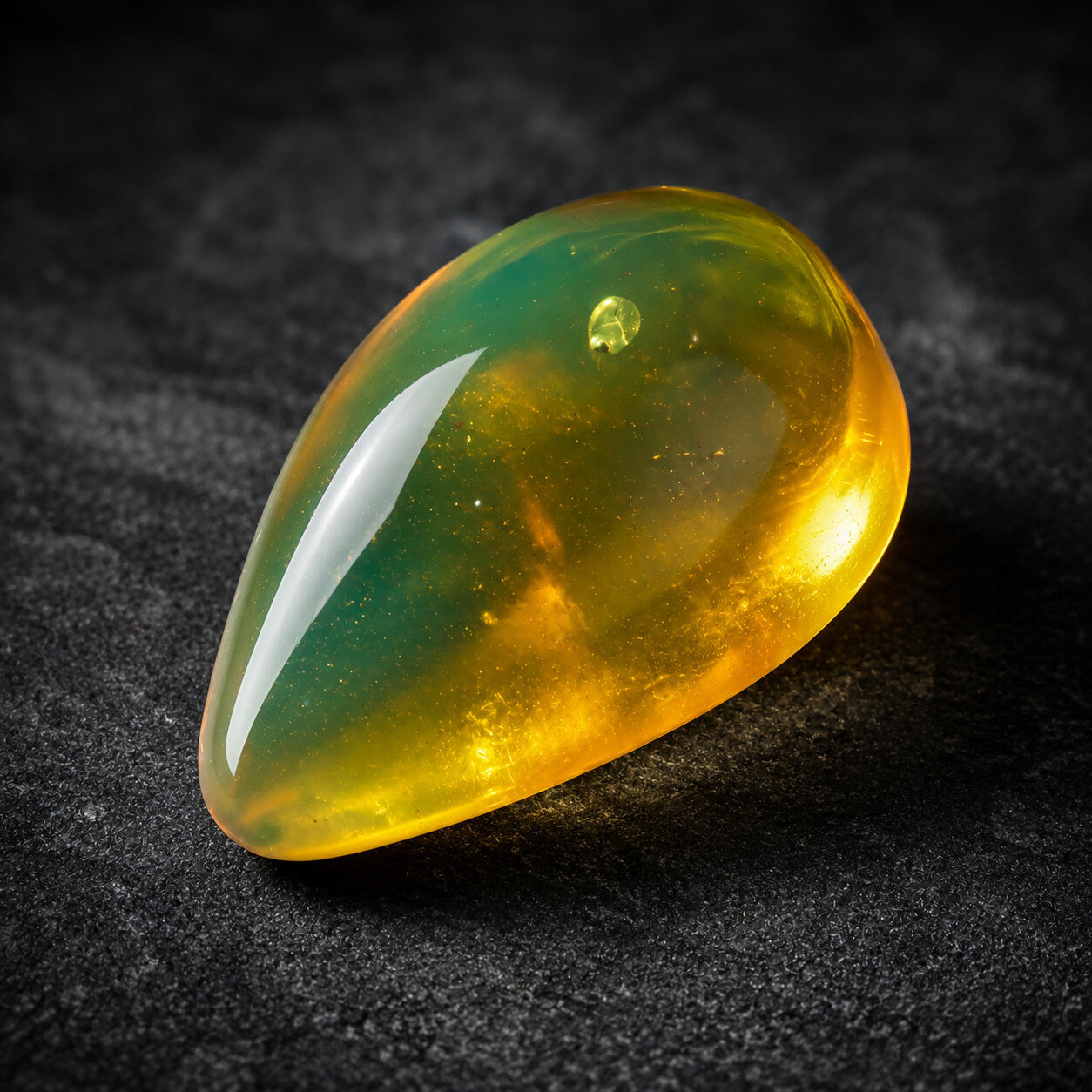 🦋 Natural Dominican Golden Amber with Preserved Organic Inclusion – 34mm 🦋 – photo 2