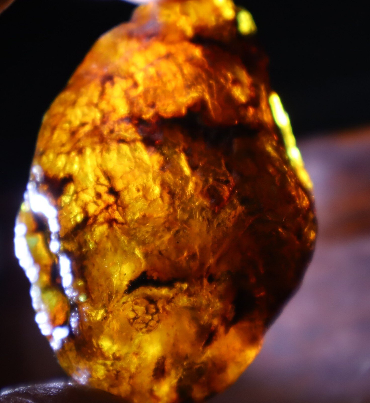 Outstanding Natural Dominican Clear Sky Blue Amber Rough Specimen 45mm 21g – photo 5