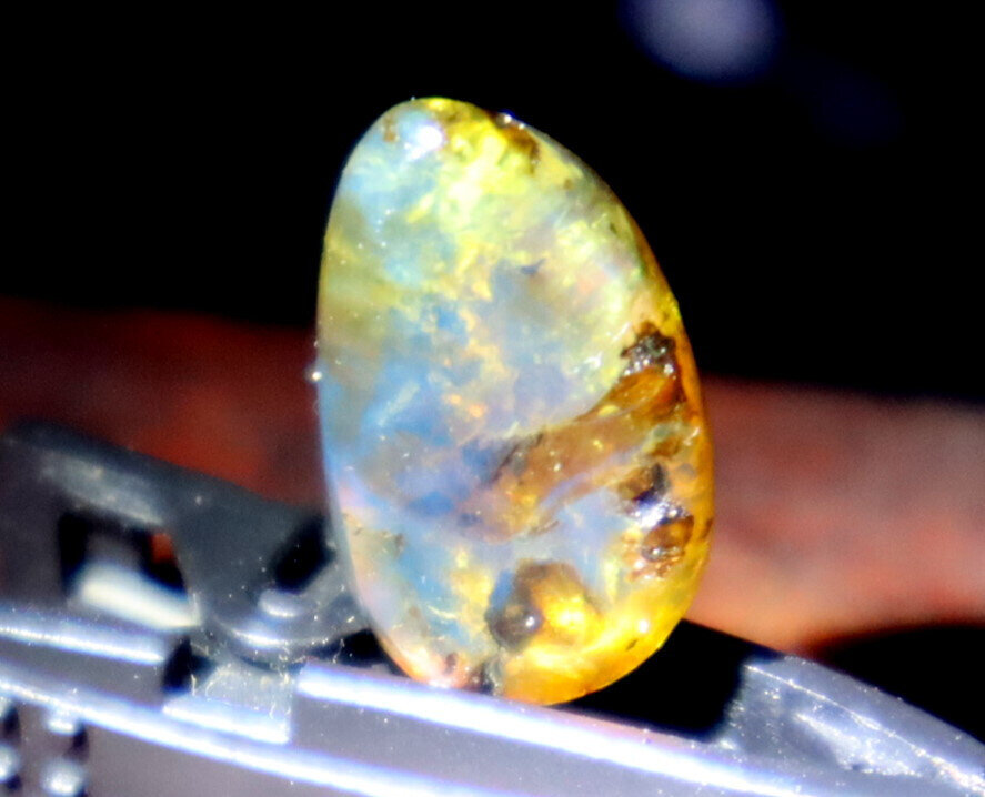 Charming Dominican Clear Sky Blue Amber Polished Stone 17mm FREE DRILLING – photo 5