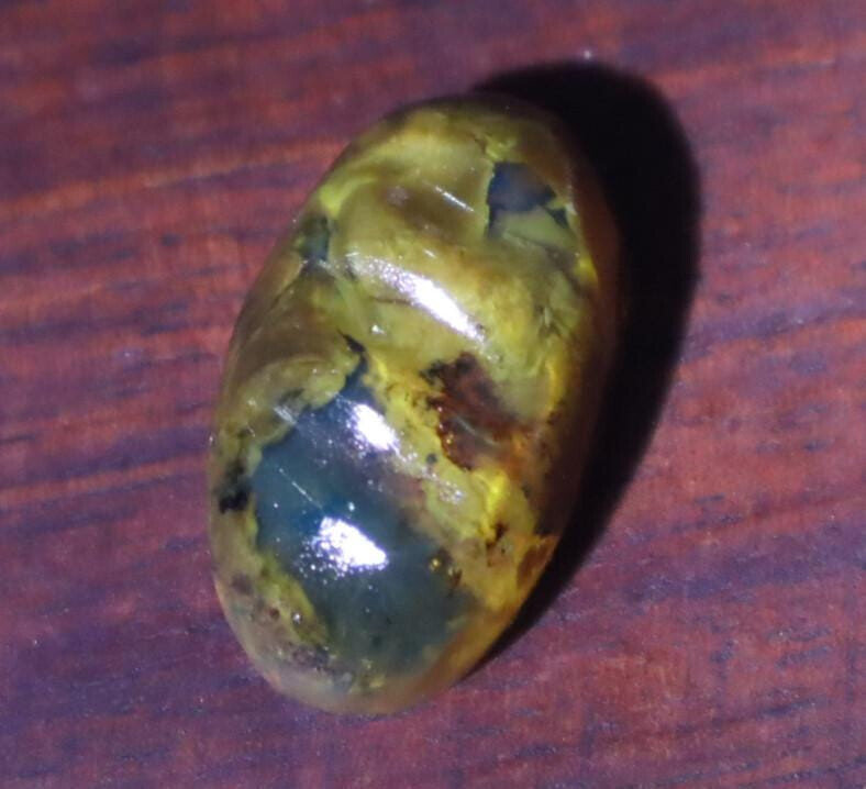 Charming Design Natural Sky Blue Amber Oval Cabochon 28mm – photo 3