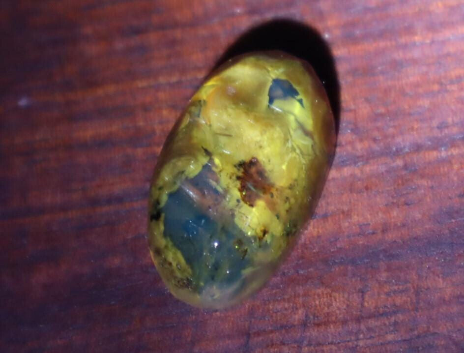 Charming Design Natural Sky Blue Amber Oval Cabochon 28mm – photo 5