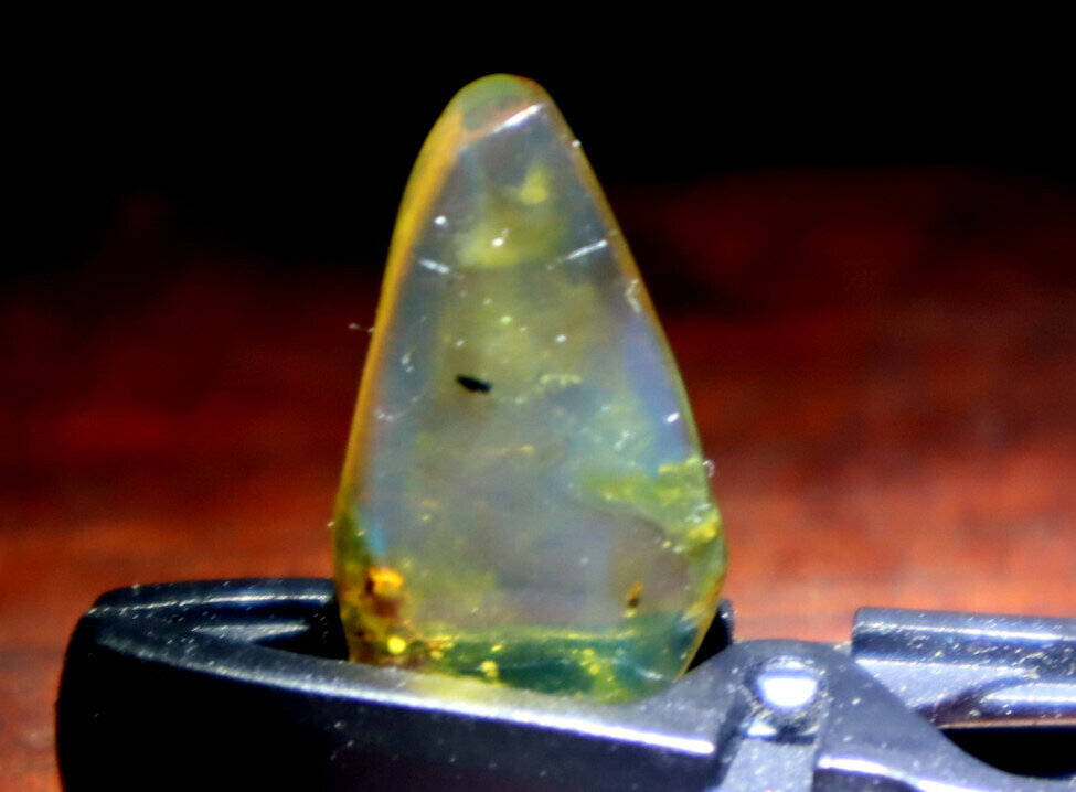 Lovely Natural Dominican Clear Sky Blue Amber Polished Stone 20mm free drill – photo 8