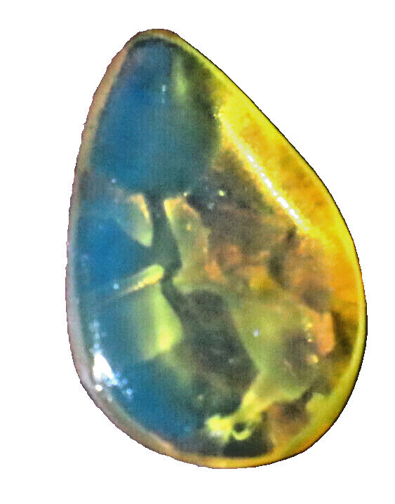 Exquisite Natural Dominican Clear Light Blue Amber Polished Stone 22mm – photo 4