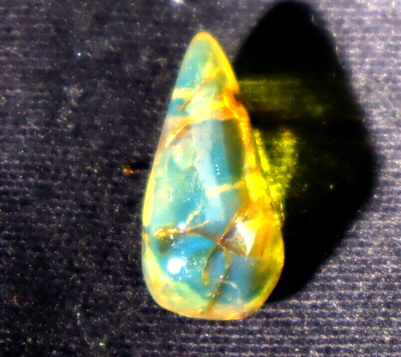 Natural Dominican Clear Sky Blue Amber Polished Stone 20mm free drilling – photo 6