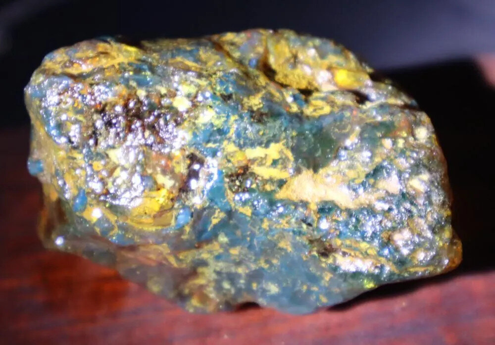 Beautiful Natural Dominican Clear Royal Blue Green Amber Rough Specimen 51mm 38g – photo 6