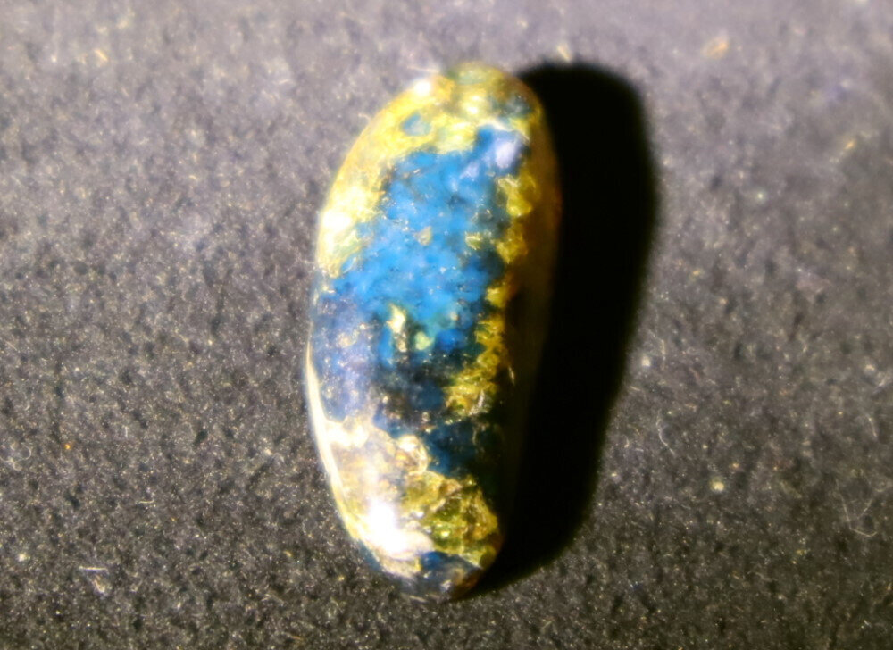 Translucent Dominican Blue Amber Polished Stone 24mm free drilling – photo 8
