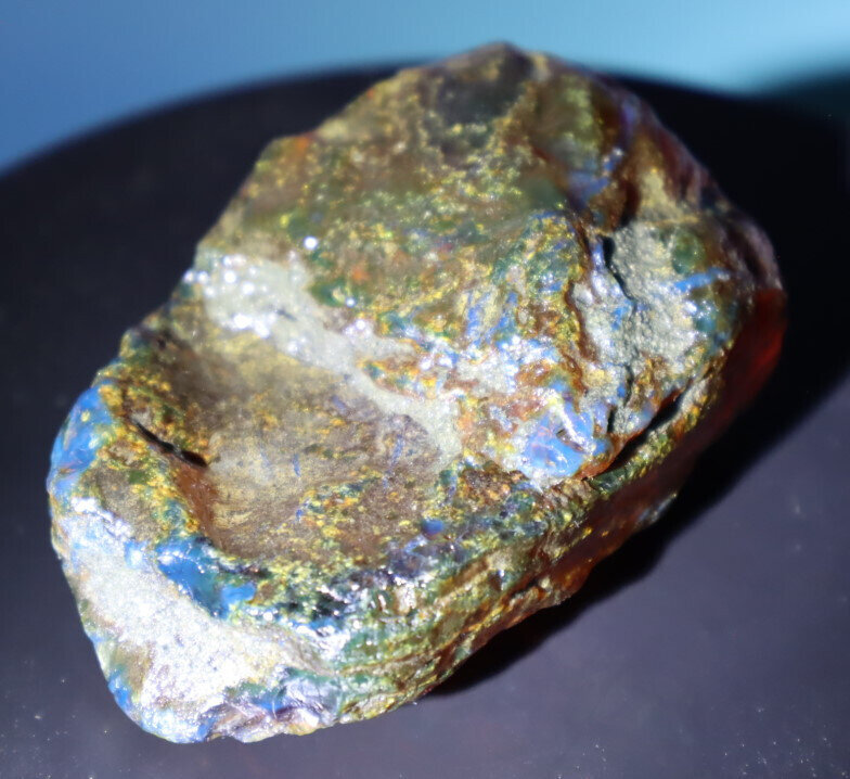 Impressive Natural Dominican Clear Green Blue Amber Rough Specimen 66mm 42.9g – photo 4