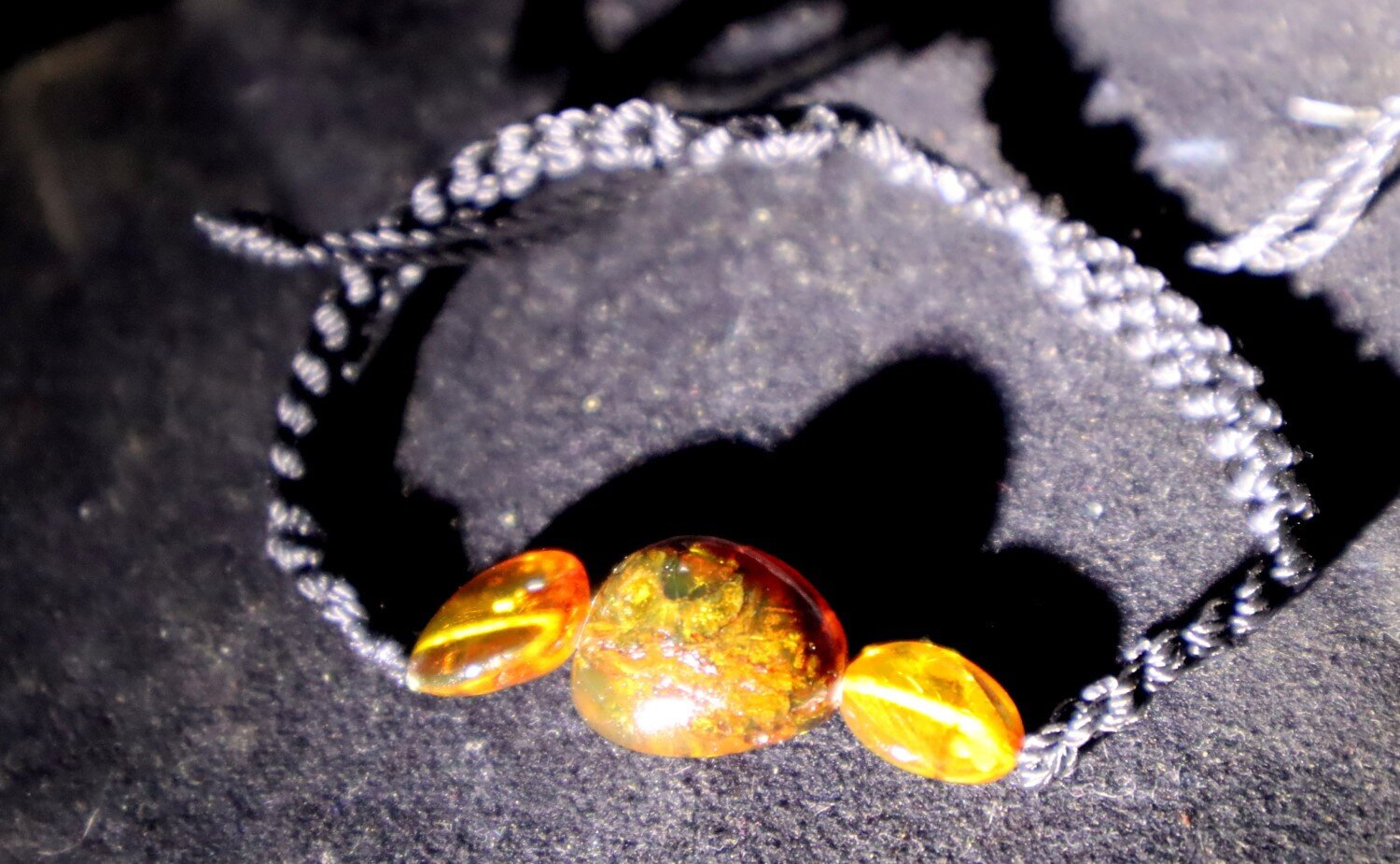 Lovely Natural Translucent Yellow Amber Bracelet adjustable – photo 5