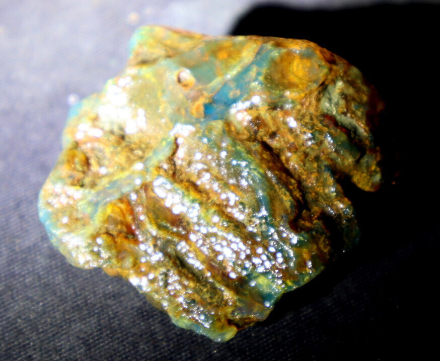 Charming Design Natural Dominican Clear Sky Blue Amber Rough Specimen 51mm 22g – photo 5