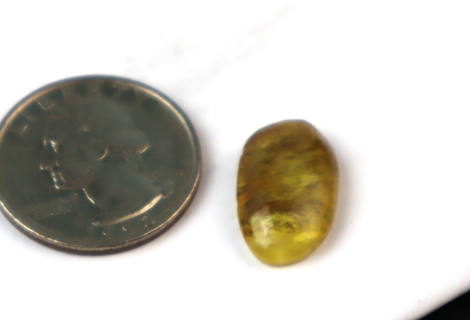 Finest Natural Dominican Clear Light Blue Amber Polished Stone 19mm – photo 8