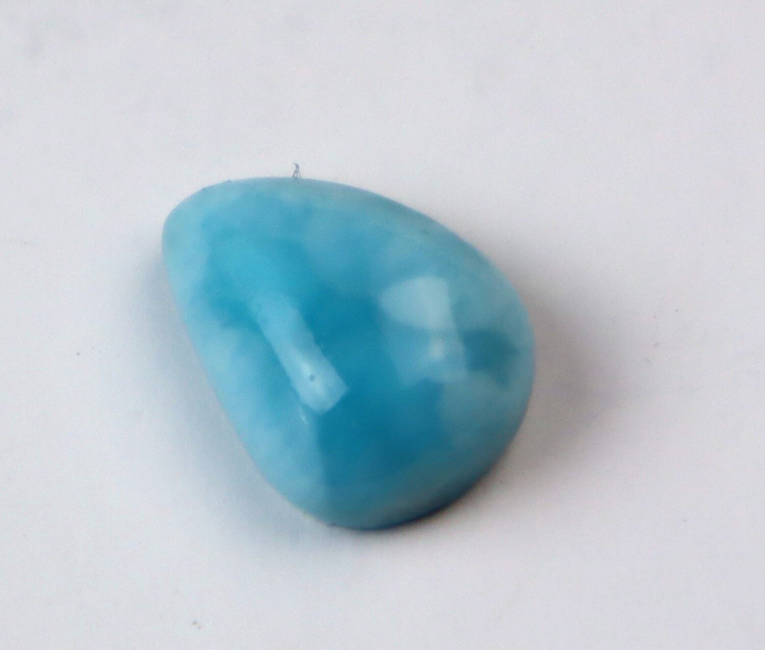 Natural Deep Blue Larimar Teardrop Cabochon 13mm – photo 5