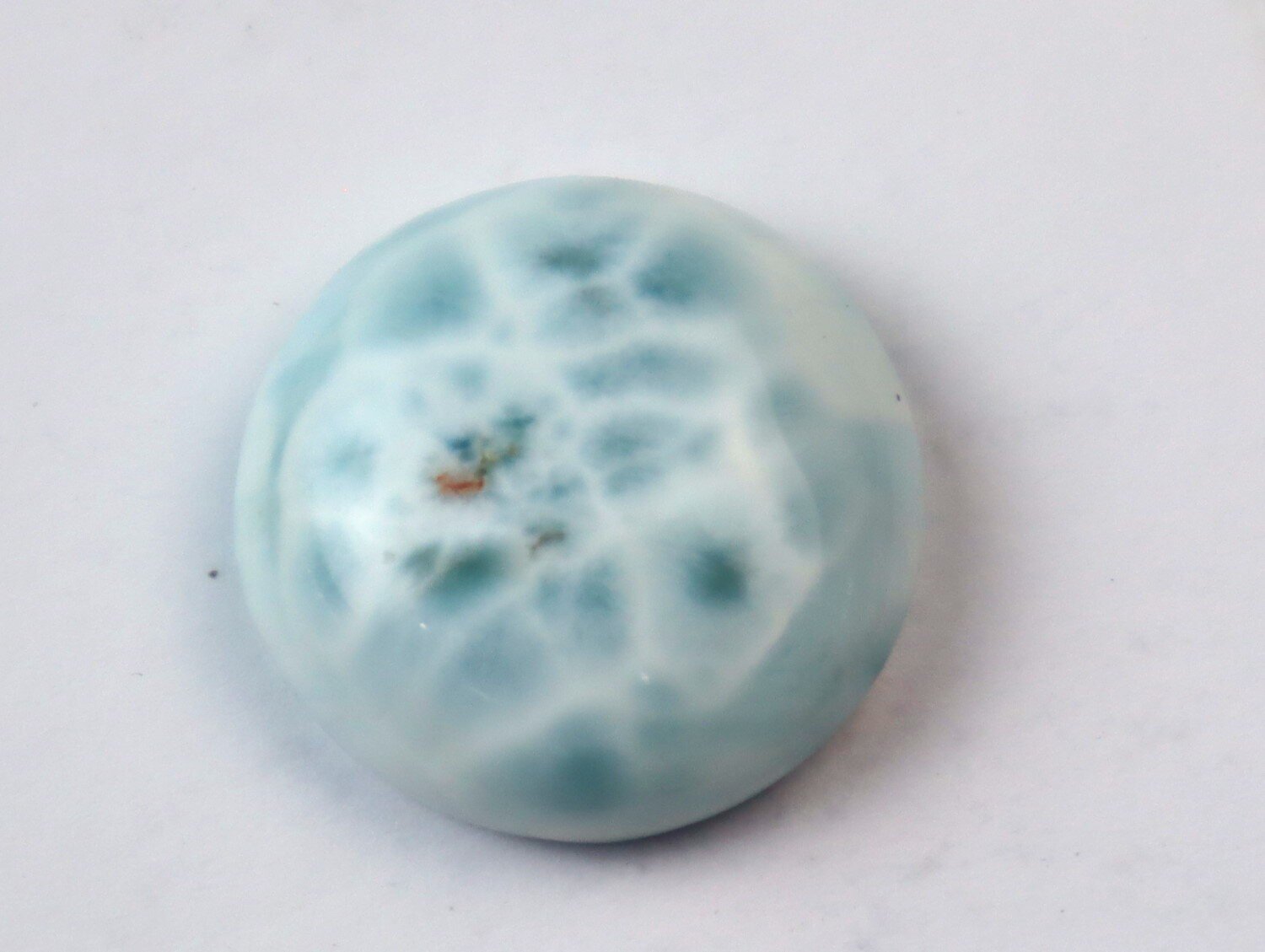 Lovely Natural Light Blue Larimar Round Cabochon 19mm – photo 5