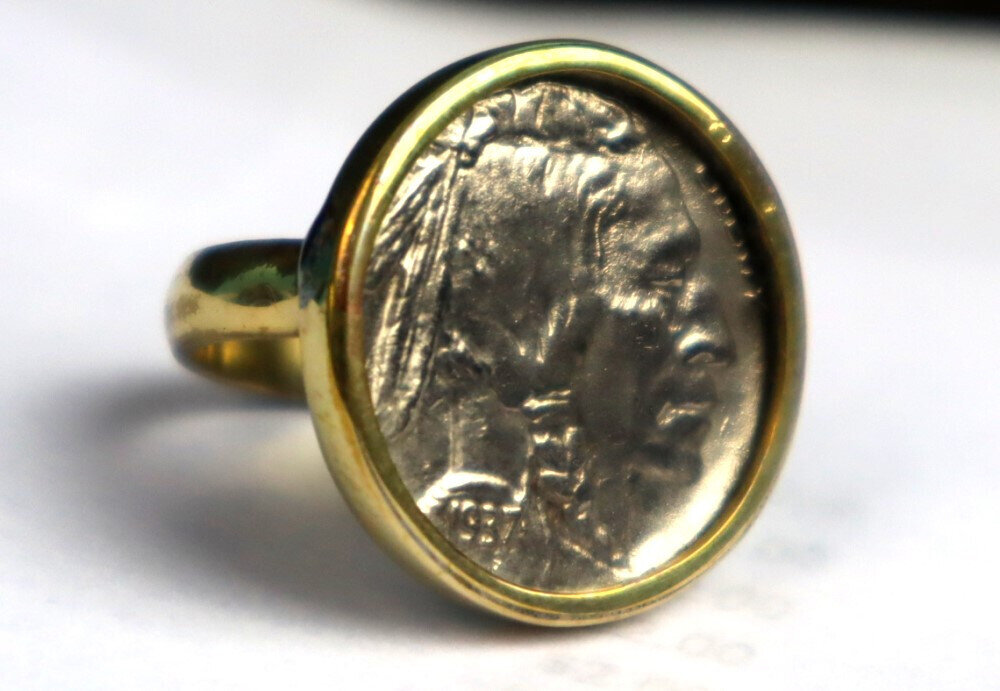 Iron Tail (Sioux), Two Moons (Cheyenne), and Big Tree (Kiowa) Coin Ring – photo 6