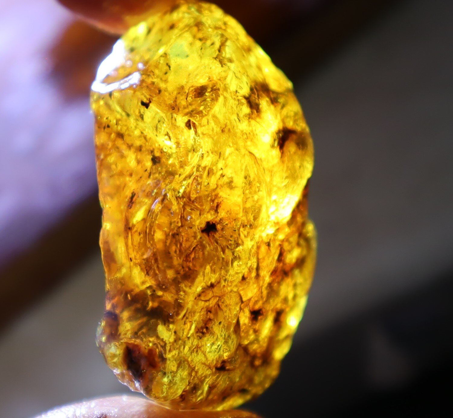 Charming Design Natural Dominican Clear Sky Blue Amber Rough Specimen 47mm 20g – photo 11