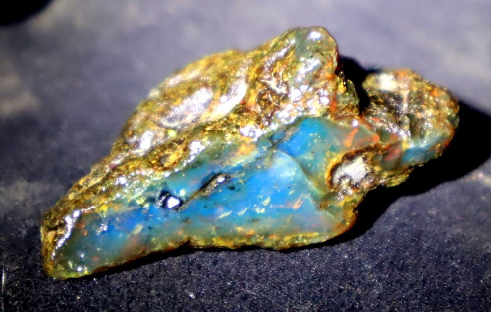 Exquisite Natural Dominican Clear Sky Blue Amber Rough Specimen 48mm 10g – photo 8