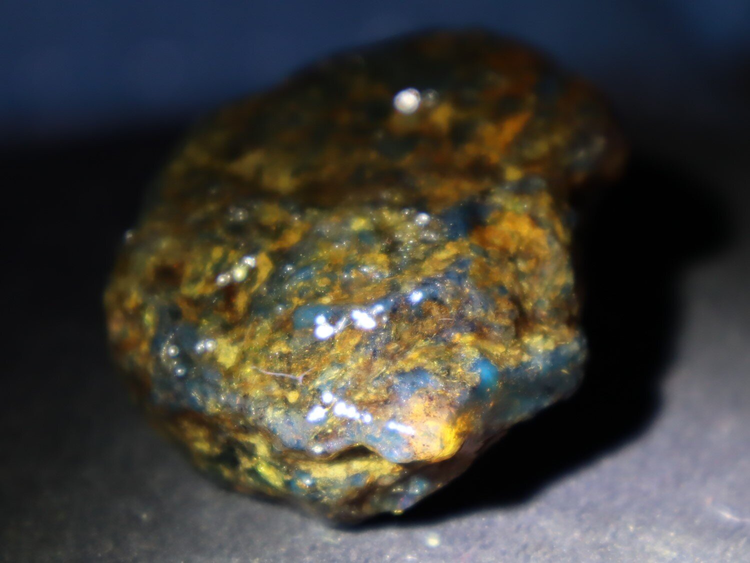 Natural Dominican Blue Green Amber Rough Specimen 51mm 30g Clear – photo 3