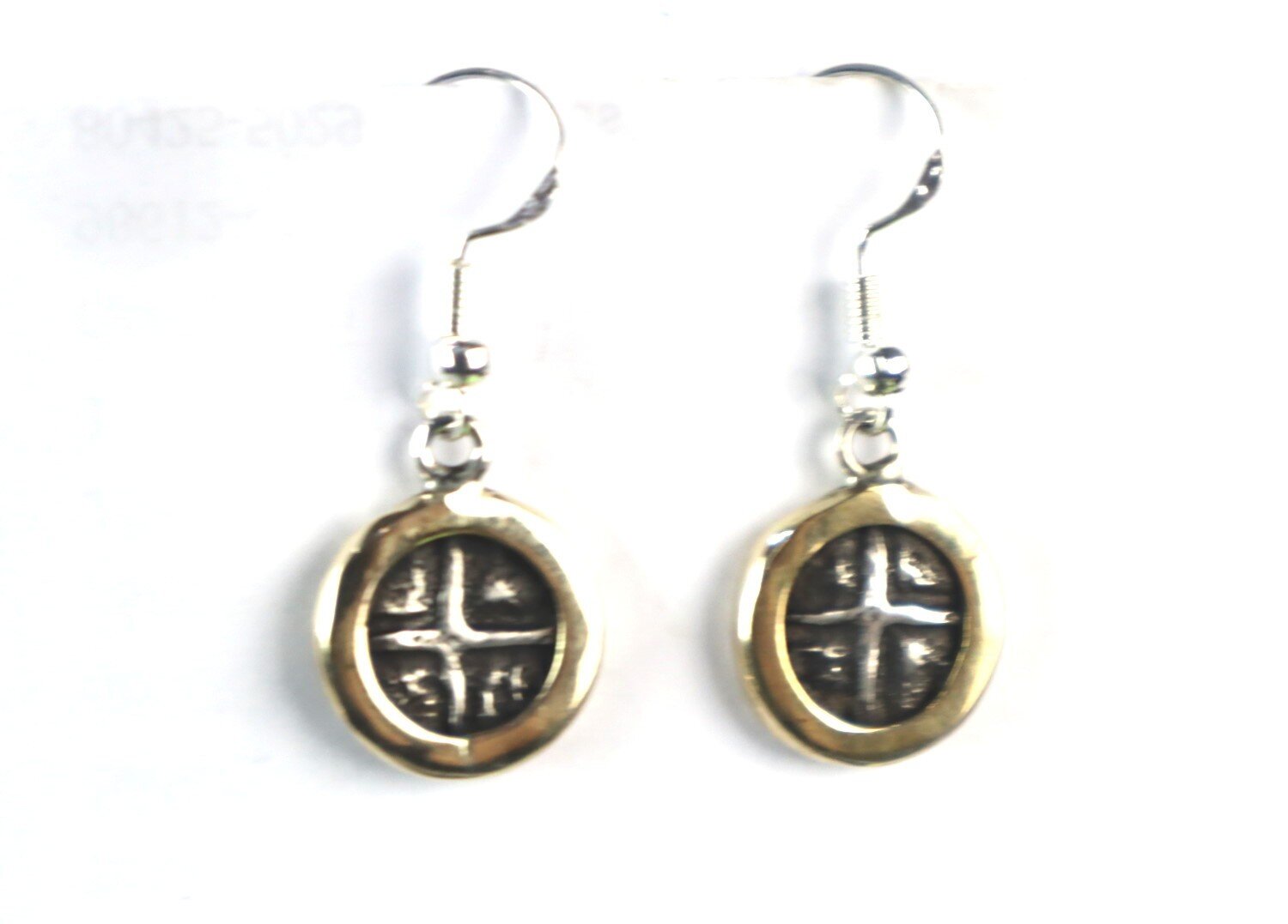SPAIN COLONIAL PIRATE Atocha Shipwreck COIN .925 STERLING SILVER EARRINGS 1.3" – photo 9