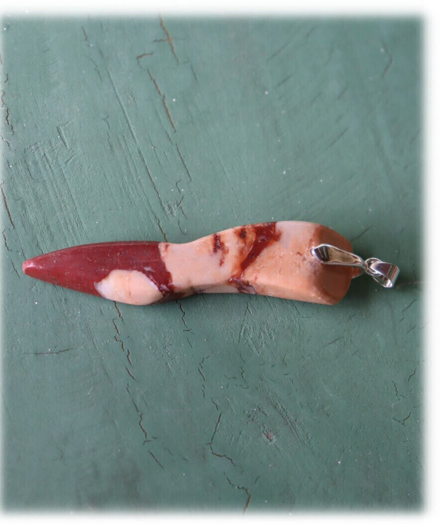 Biggest 3.5 Inch Natural Pink Red Jasper Pendant 83mm 95CT free cord – photo 8