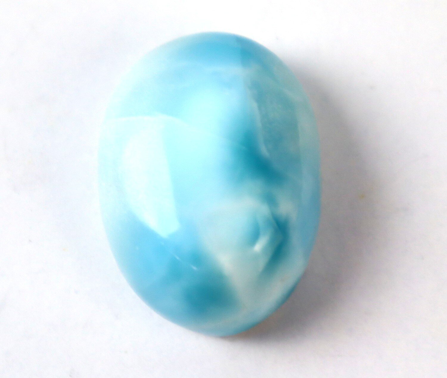 Exquisite Natural Sky Blue Larimar Oval Cabochon 26mm – photo 4