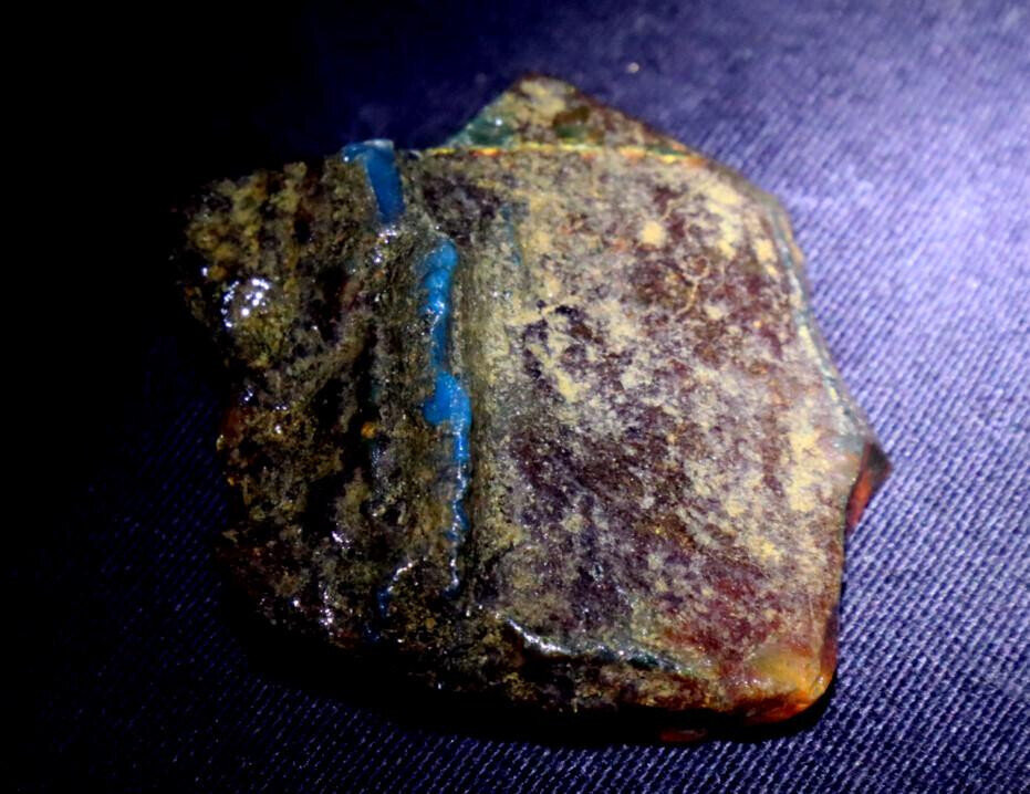 Exquisite Natural Dominican Crystal Clear Sky Blue Amber Rough Specimen 47mm 13g – photo 8