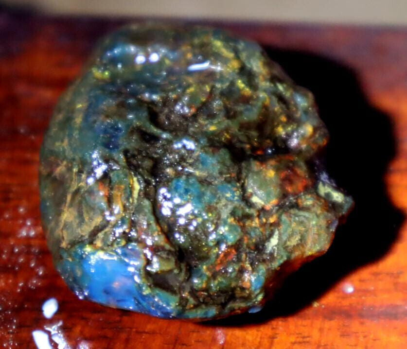 Charming Design Natural Dominican Clear Blue Red Amber Rough Specimen 44mm 14.6g – photo 3