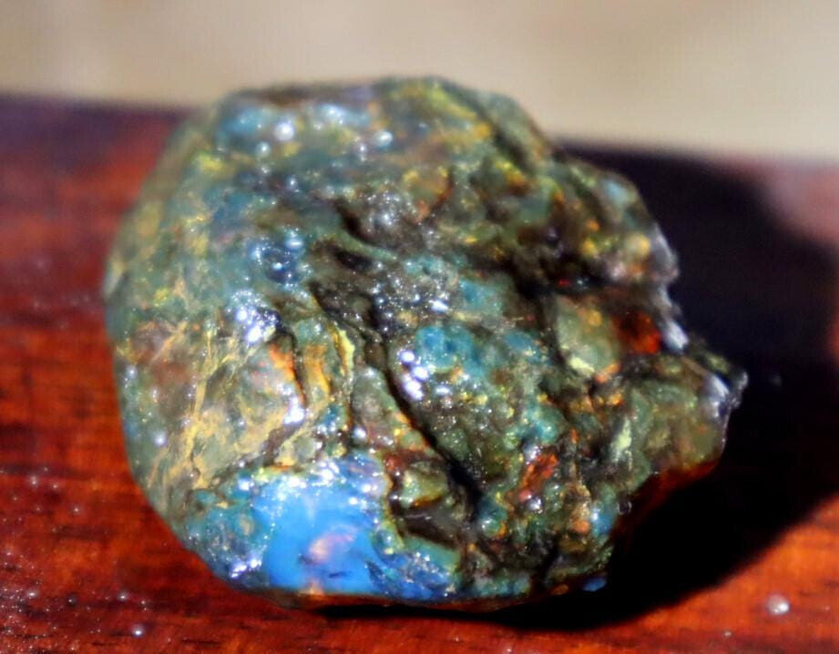 Charming Design Natural Dominican Clear Blue Red Amber Rough Specimen 44mm 14.6g – photo 5