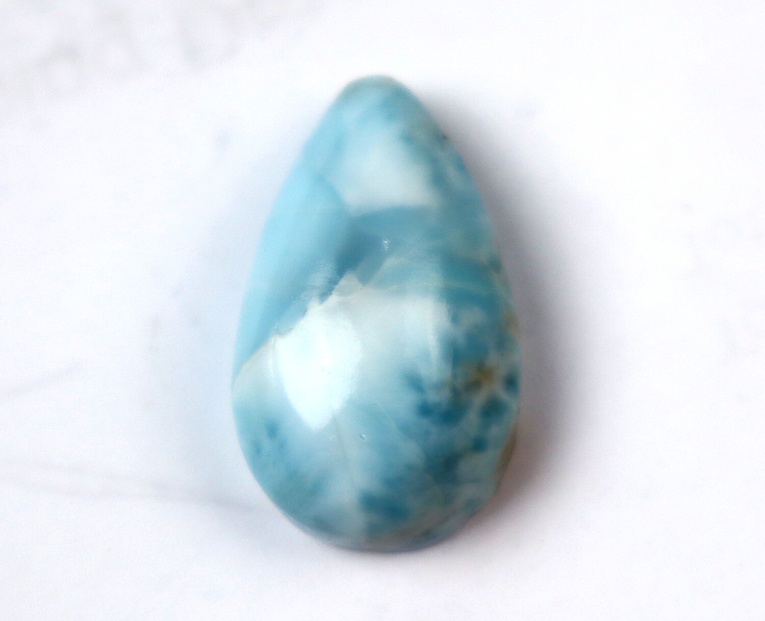 Lovely Natural Sky Blue Larimar Cabochon 25mm – photo 3