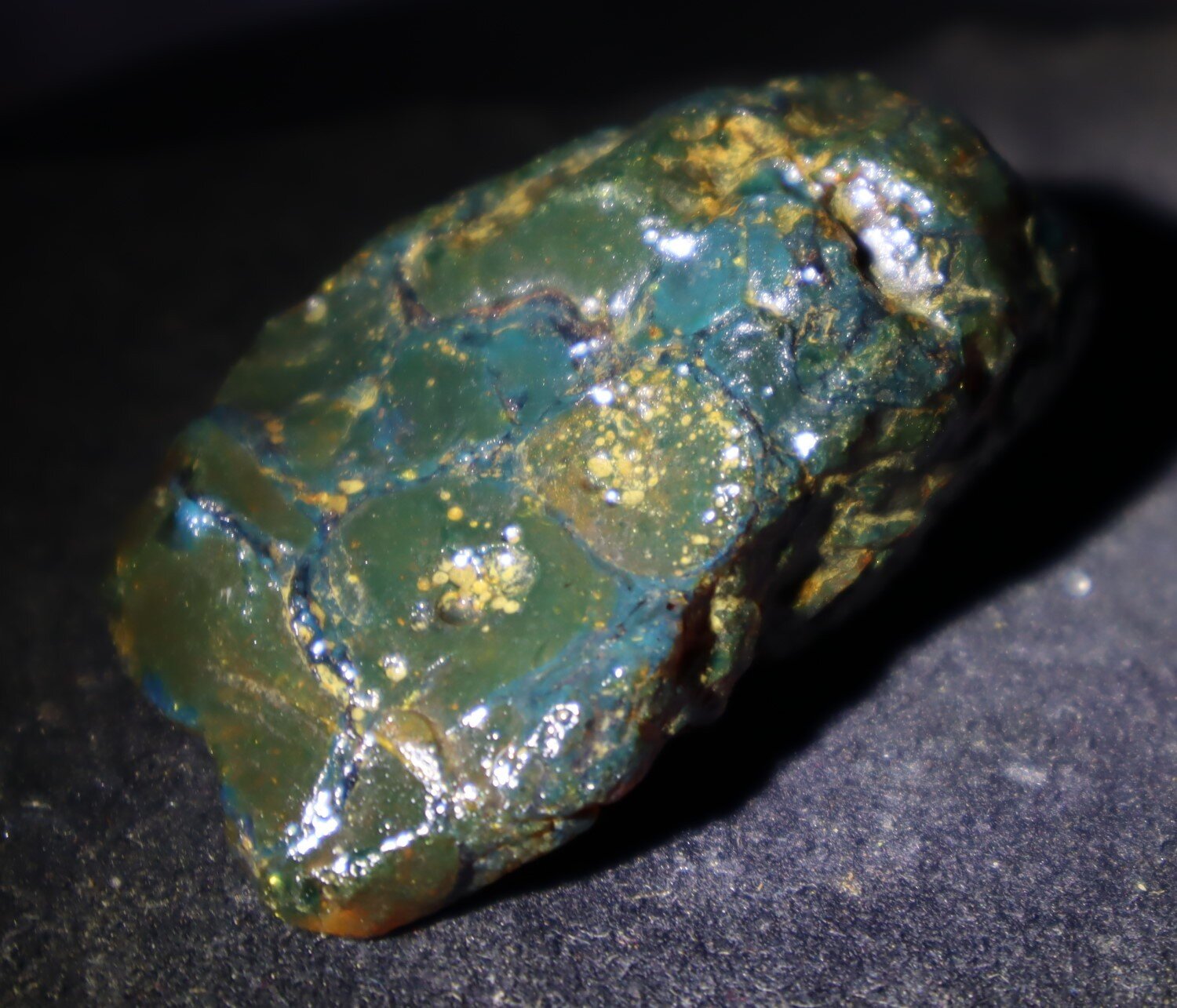 Charming Natural Dominican Clear Green Blue Amber Rough Specimen 58mm 22.2grams – photo 3